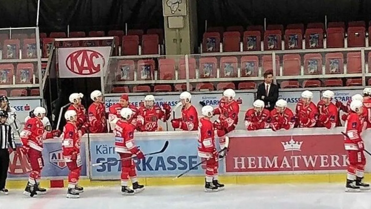 Das KAC-Farmteam zeigte phasenweise gutes Hockey, aber verteilte zu viele Geschenke