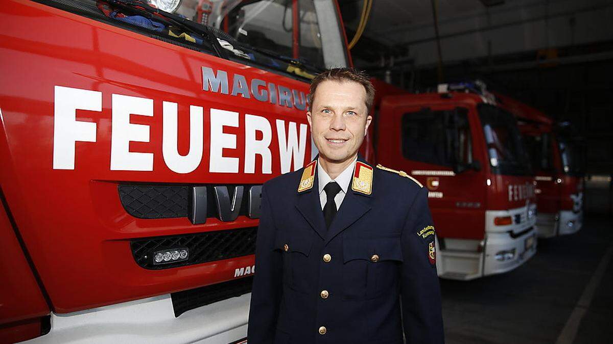 Landesfeuerwehrkommandant Rudolf Robin 