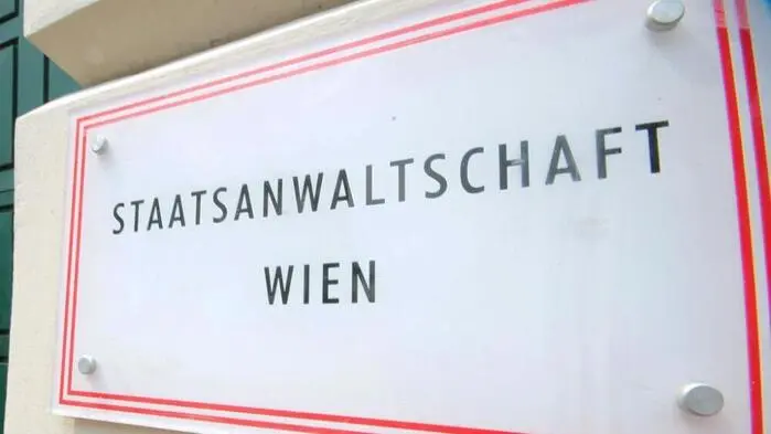 Schild der Staatsanwaltschaft Wien