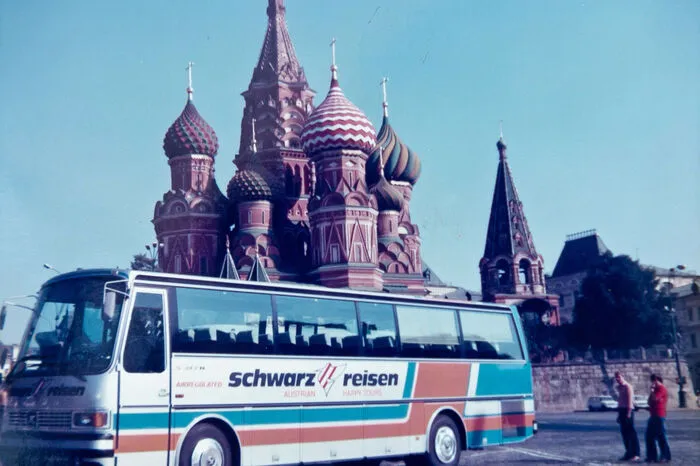 Die Reisen führten auch bis nach Moskau.