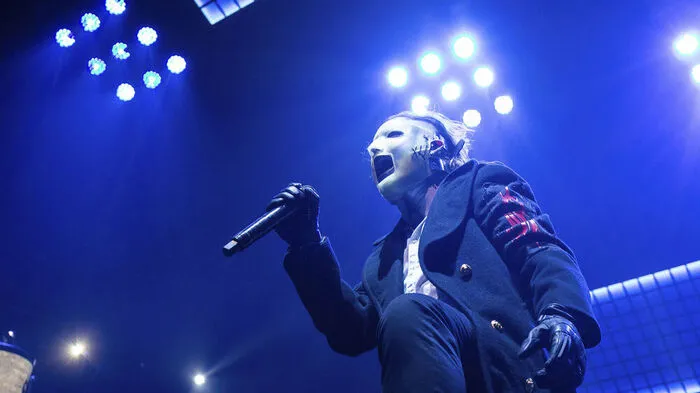 Slipknot-Frontman Corey Taylor - tags zuvor in Ungarn