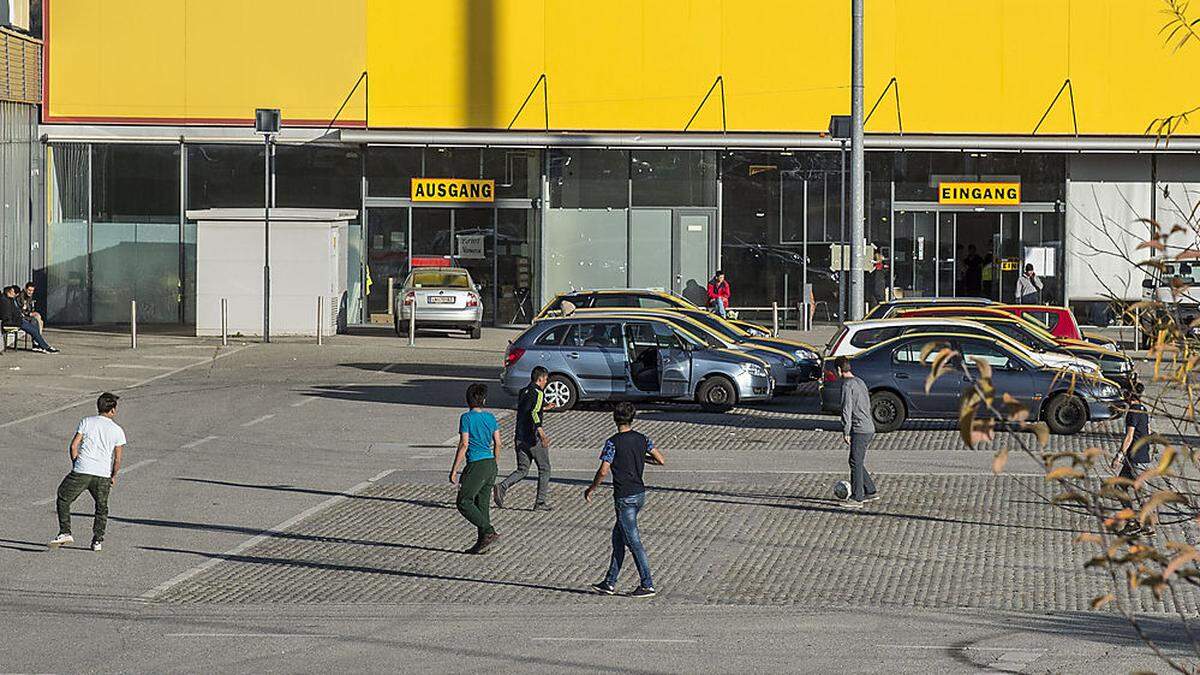 Wie bereits in der Vergangenheit dient die Leobener Baumax-Halle ab sofort wieder als Asylquartier (Archivfoto)