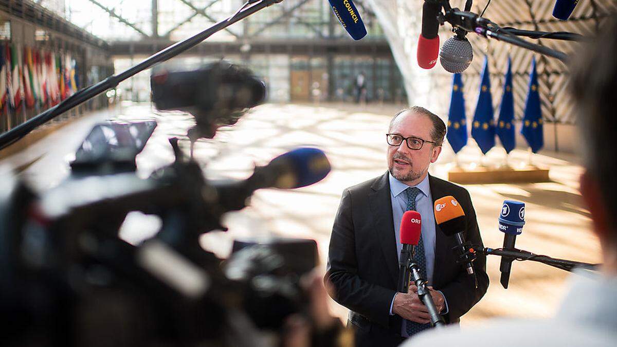 Westbalkan zentrale Frage: Alexander Schallenberg am Montag in Brüssel