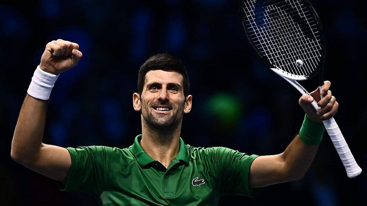 Novak Djokovic steht bei den ATP Finals erneut im Finale