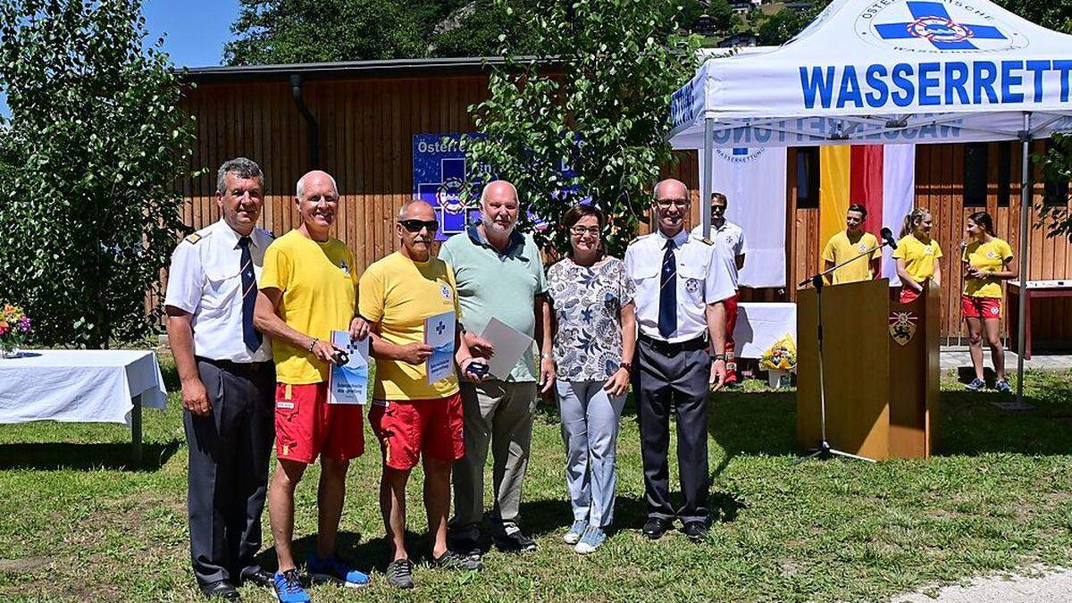 Bruno Rassinger, Udo Mössler, Peter Kühschweiger, Fritz Pucher, Beate Prettner und Bernd Pucher