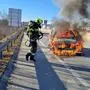 Der Wagen stand in Vollbrand