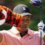 Tiger Woods spielte am Sonntag in Augusta eine Proberunde
