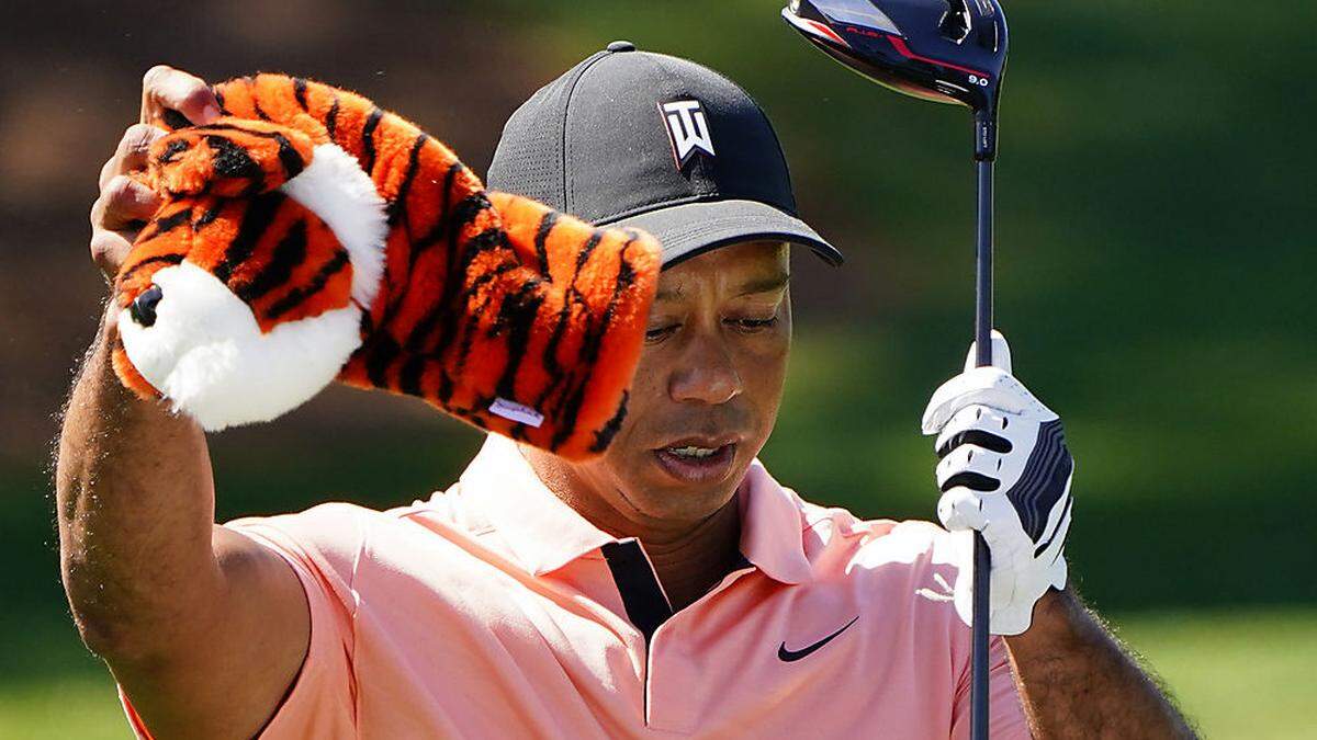 Tiger Woods spielte am Sonntag in Augusta eine Proberunde
