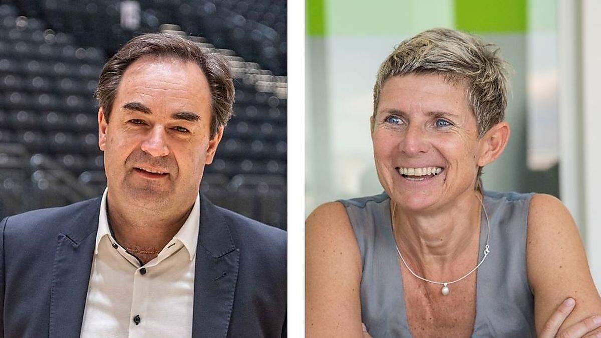 Messe-Duo Armin Egger und Barbara Muhr: Geht es nach der Koalition, soll es künftig nur noch einen Vorstand geben