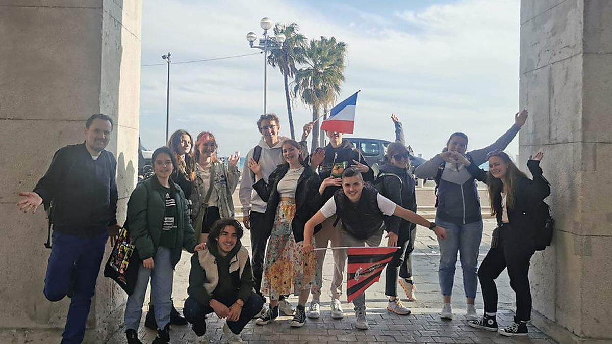 Die Schülerinnen und Schüler des BG/BRG Leoben I reisten im Rahmen des Projekts nach Frankreich