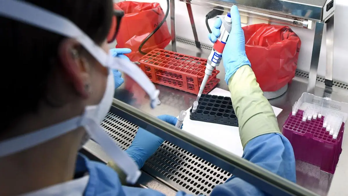 ABD0077_20200317 - WIEN - ÖSTERREICH: ZU APA0264 VOM 17.3.2020 - Rund 500 Untersuchungen auf SARS-CoV-2 können derzeit bei der Agentur für Gesundheit und Ernährungssicherheit (AGES) durchgeführt werden. Als erste Stelle hat man die Methode aus Abstrichproben gemeinsam mit den Wissenschaftern des Zentrums für Virologie der MedUni Wien bereits vor Wochen im AGES-Labor in Wien-Alsergrund etabliert. Im Bild eine Laborsituation, aufgenommen am Dienstag, 17. März 2020, in der der Agentur für Gesundheit und Ernährungssicherheit (AGES) in Wien. (gestellte Szene). - FOTO: APA/HANS KLAUS TECHT