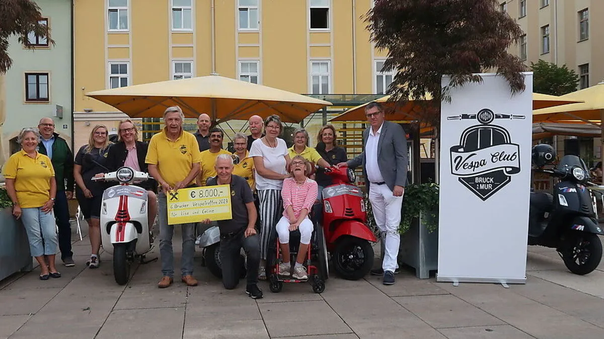 Am Montag wurde der Spendenscheck überreicht