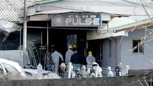 Nordmazedonien, mindestens 59 Tote nach Brand in Diskothek in Kocani Macedonia fire in the club Emergency responders operate outside a night club, following a fire resulting in casualties of 51 dead an 100 injured, in the town of Kocani, North Macedonia, March 16, 2025. PUBLICATIONxNOTxINxFRAxCROxBIHxSRBxMNExSLO STR-1234/HaloPix