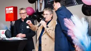 Drei Speaker teilten  auf der Bühne ihre unternehmerische Geschichte