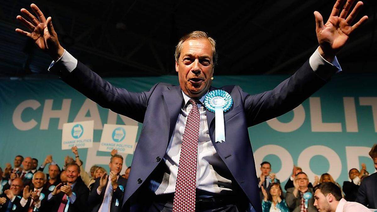 Nigel Farages Brexit-Partei ist hoch im Kurs