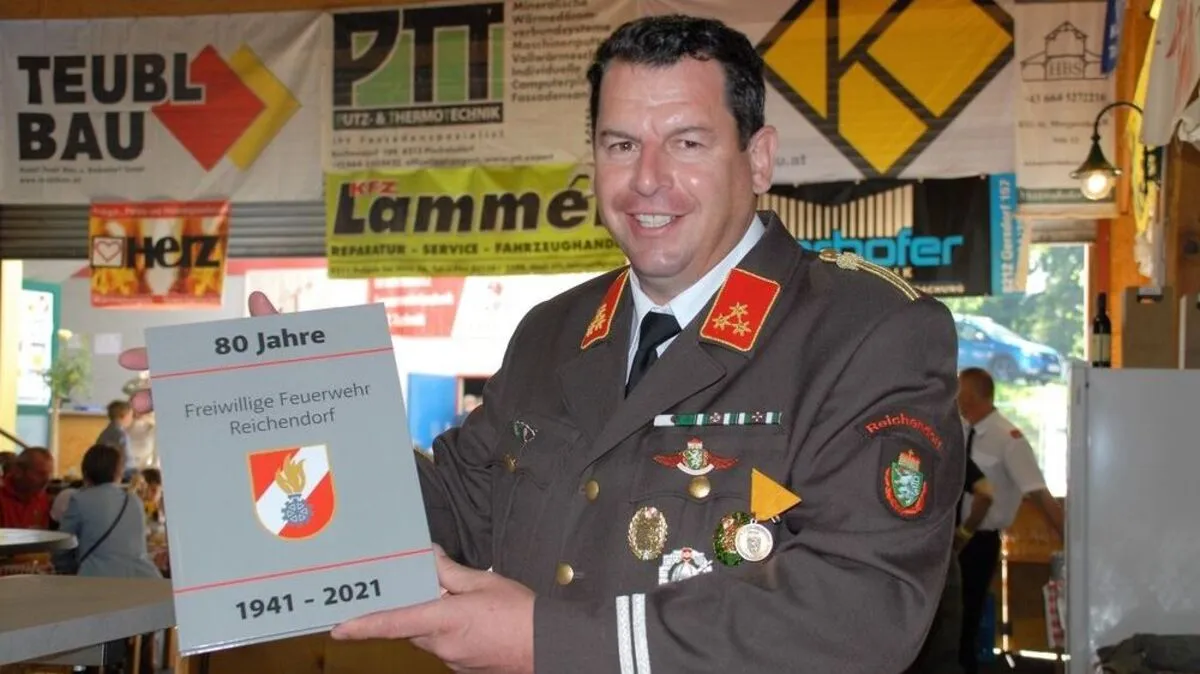 HBI Reiter Andreas beim Fest der Feuerwehr Reichendorf