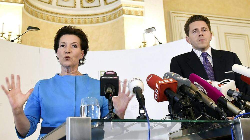 Bildungsministerin Gabriele Heinisch-Hosek (SPÖ) und Staatssekretär Harald Mahrer (ÖVP) 