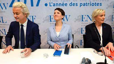 Geert Wilders, Frauke Petry und Marine Le Pen