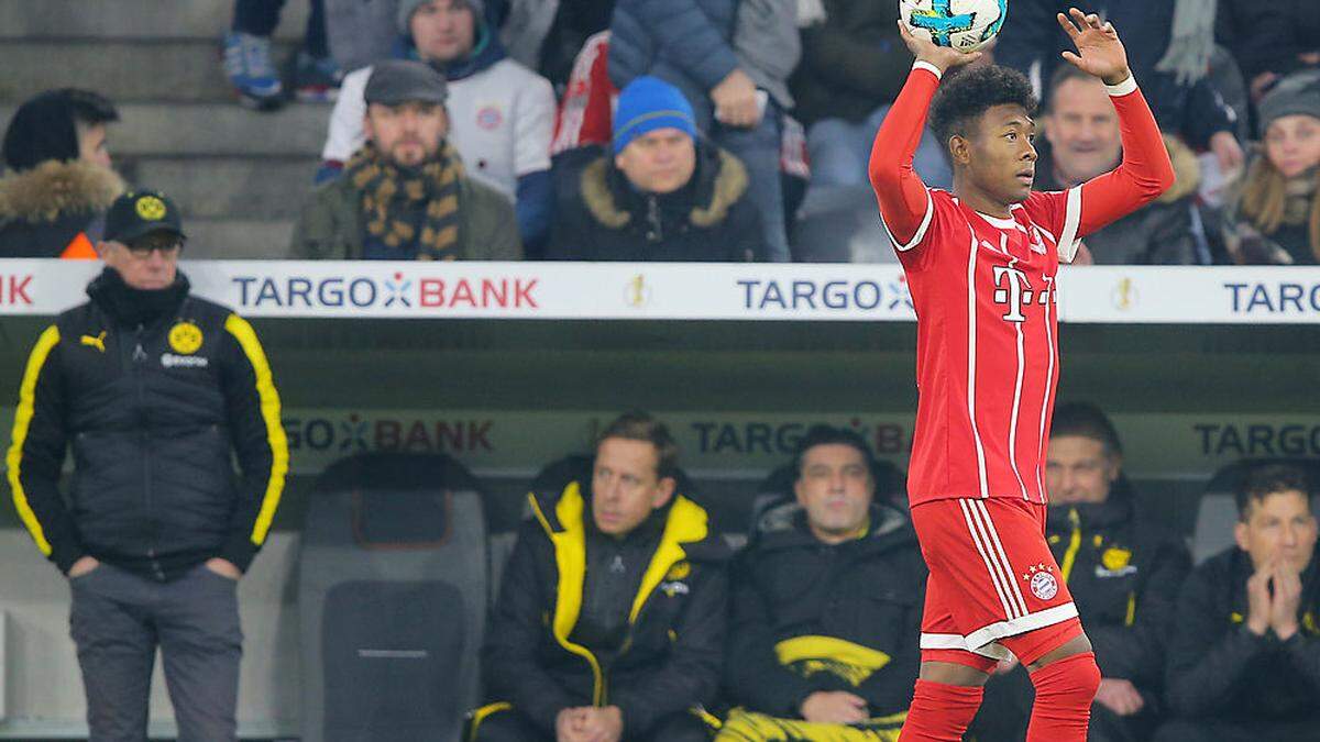 David Alaba und die Bayern bezwangen Peter Stögers (l.) Dortmunder