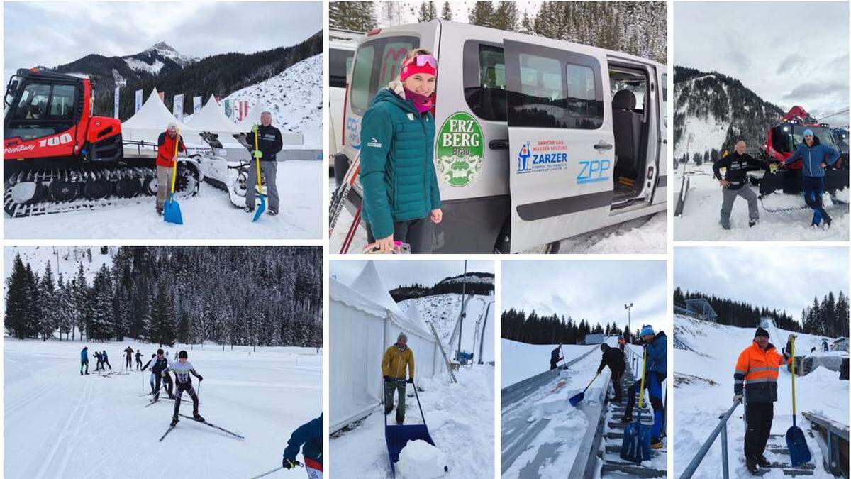 In der Erzberg-Arena laufen die Vorbereitungen für den Alpencup der Skispringerinnen und Skispringer am 14. und 15. Jänner auf Hochtouren