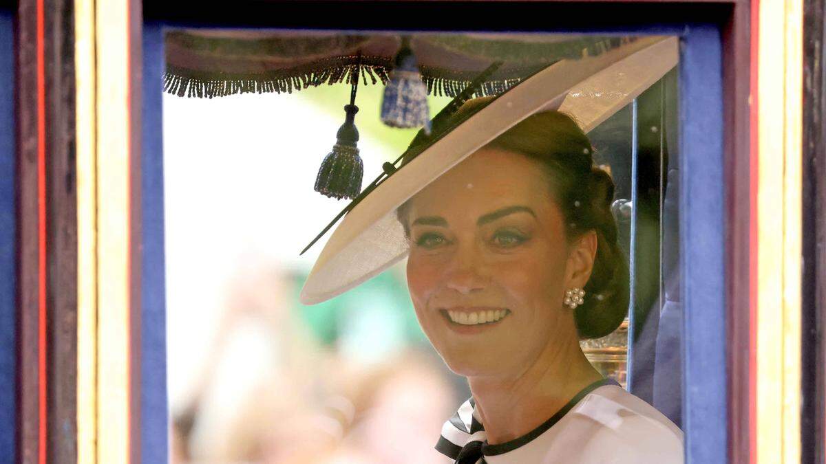 Sie kann wieder strahlen: Prinzessin Kate bei „Trooping the Colour“