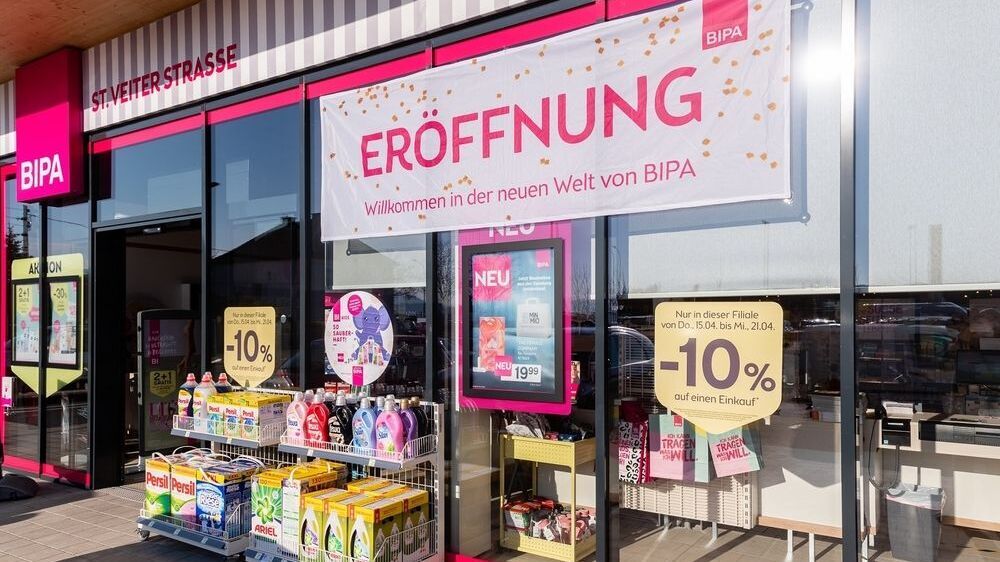 Wie Viele Bipa Filialen Gibt Es In österreich Klagenfurt: Neue Bipa-Filiale eröffnete in der St. Veiter Straße