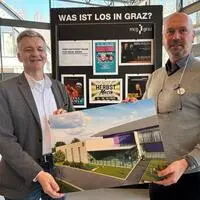 Die letzte Chance: Stadtrat Manfred Eber und Messe-Chef Martin Ullrich präsentierten die Vision Steiermark-Halle und den Businessplan zur Rettung der MCG Graz