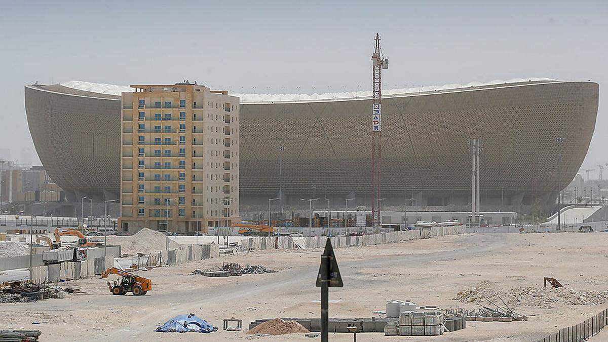 Das Lusail Stadion in Katar, das eigens für die WM gebaut wurde.