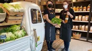 Sandra Schwarzl und Kathrin Haas eröffneten am Mittwoch das Markthaus in Gnas