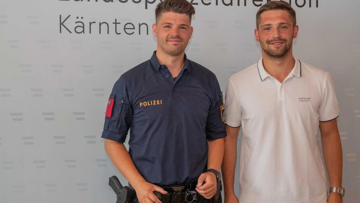 Lukas S. (rechts) verfolgte am Montagabend einen Räuber. Sein Bruder gab im am Telefon Anweisungen