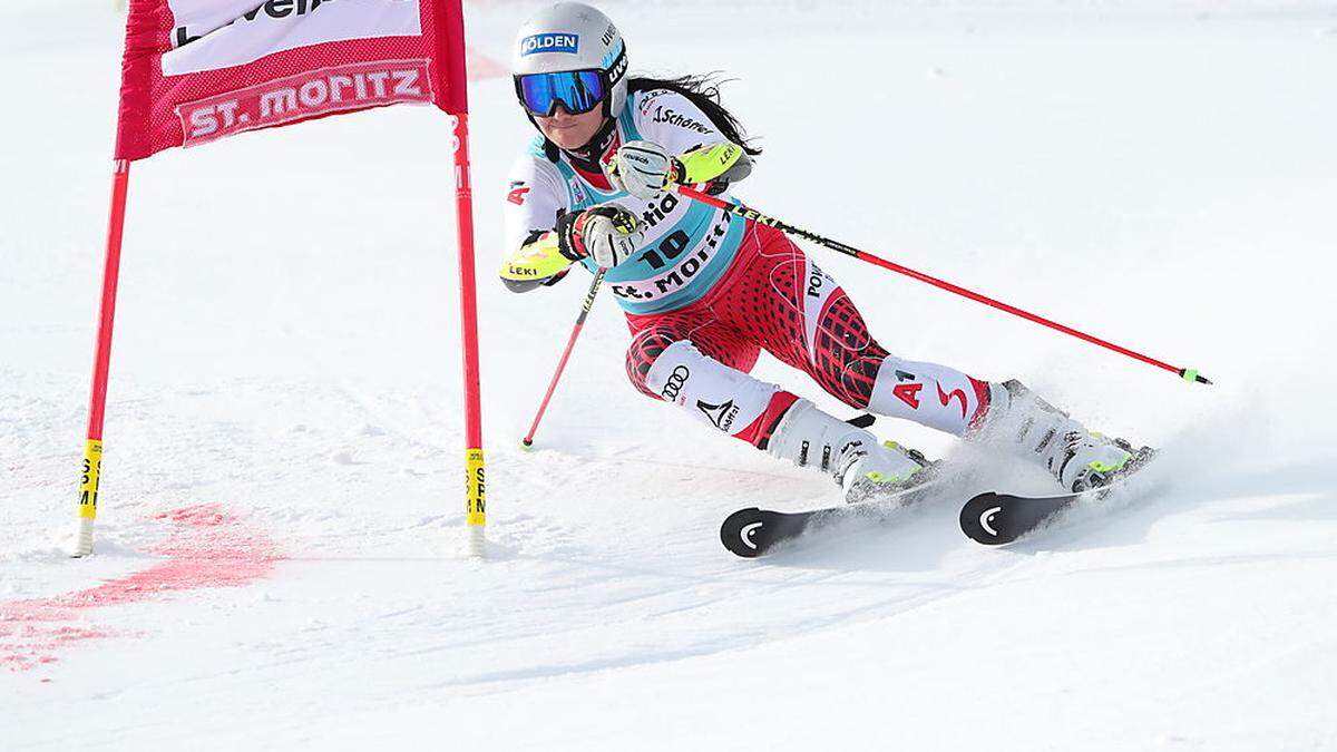 Franziska Gritsch zeigte in St. Moritz erneut auf