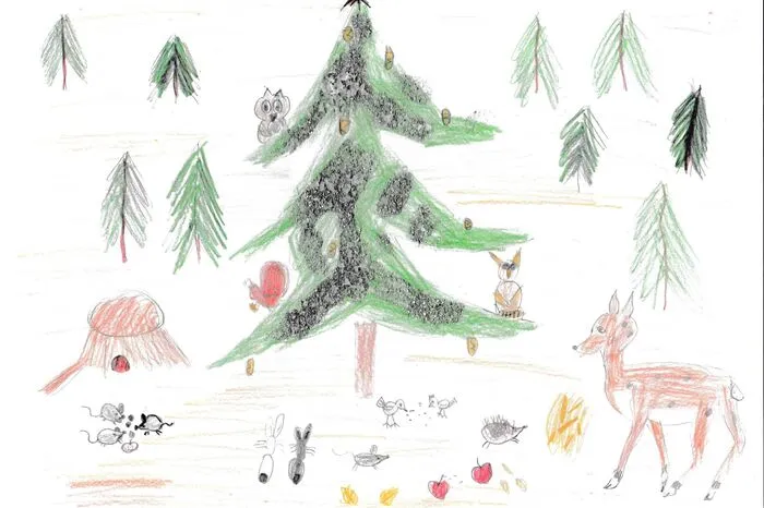 Eine tierische Zeichnung für unseren Adventkalender hat...