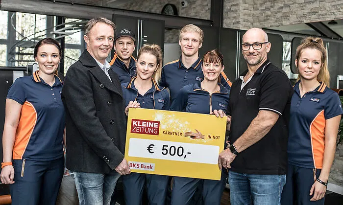 Spendenübergabe von Injoy Villach an "Kärntner in Not"
