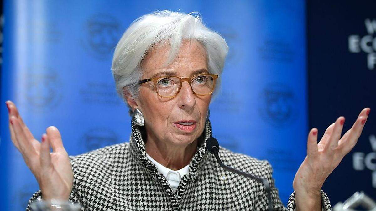SWITZERLAND-ECONOMY-Die Chefin des Internationalen Währungsfonds (IWF), Christine Lagarde-DIPLOMACY-DAVOS-SUMMIT