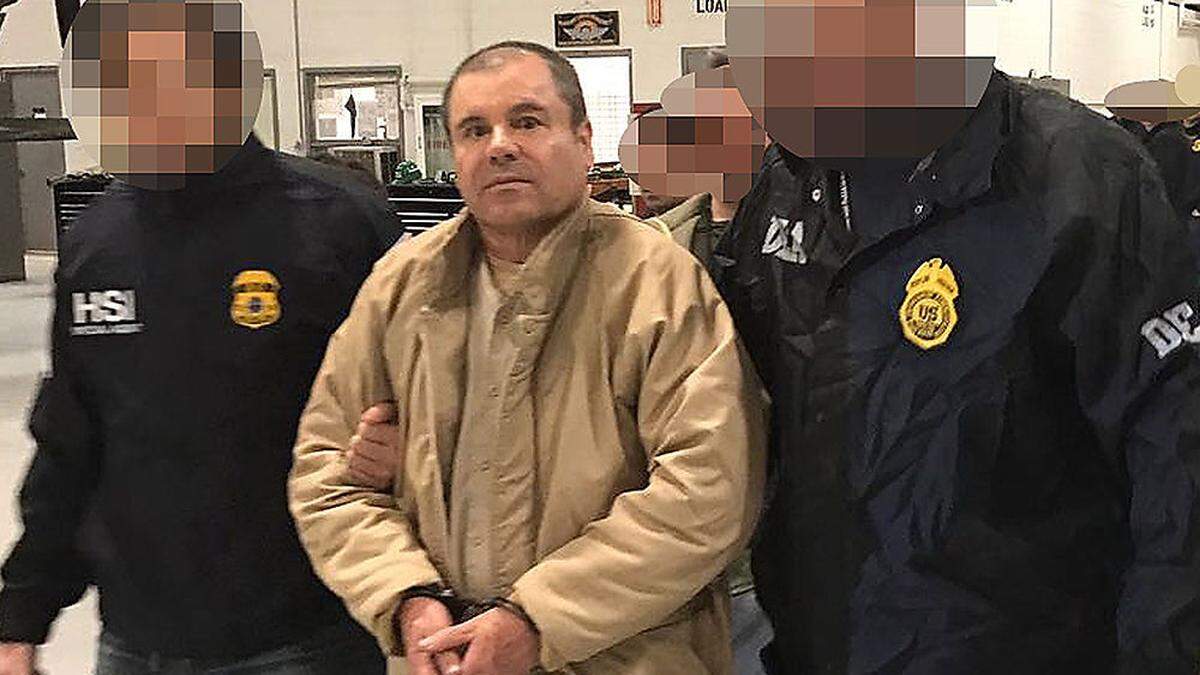 Joaquin Guzman alias &quot;El Chapo&quot;  bei seiner Auslieferung