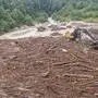 Aufräumarbeiten nach dem Unwetter