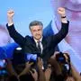 240418 -- ZAGREB, April 18, 2024 -- Prime Minister Andrej Plenkovic gestures to supporters in the election headquarters in Zagreb, Croatia, April 17, 2024. The ruling center-right Croatian Democratic Union HDZ, led by Croatian Prime Minister Andrej Plenkovic, won most seats in the parliamentary elections on Wednesday, but failed to obtain enough seats to form a government independently. Igor Soban/PIXSELL via Xinhua CROATIA-ZAGREB-PARLIAMENTARY ELECTIONS LixXuejun PUBLICATIONxNOTxINxCHN