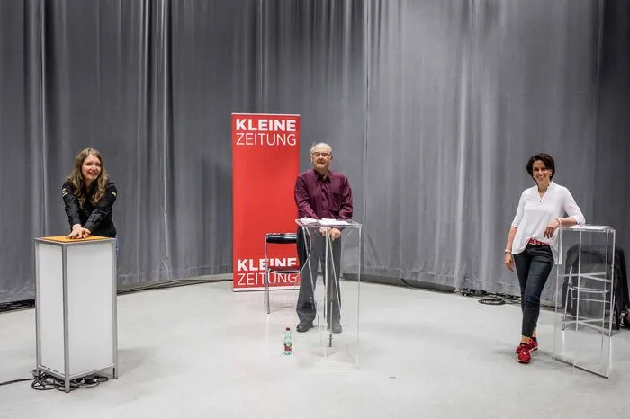 Das Team der Kleinen Zeitung bestand aus Redakteurin Karin Hautzenberger, dem Villacher Dolfi Scherer und der Gnesauerin Helga Lecher (von links).