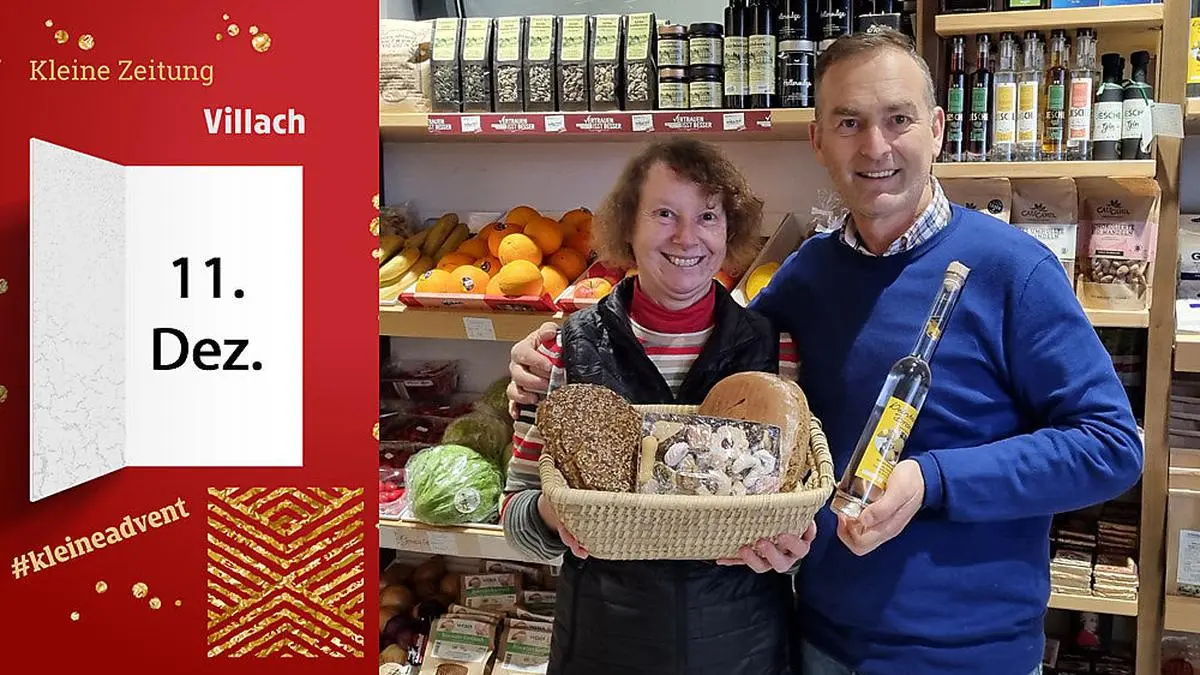 Andrea und Ernst Egger betreiben den Dorfladen in Fresach