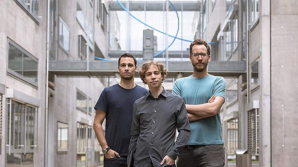 erneut erfolgreiches Cybersecurity-Team in Graz: Hier Michael Schwarz, Daniel Gruss und Moritz Lipp