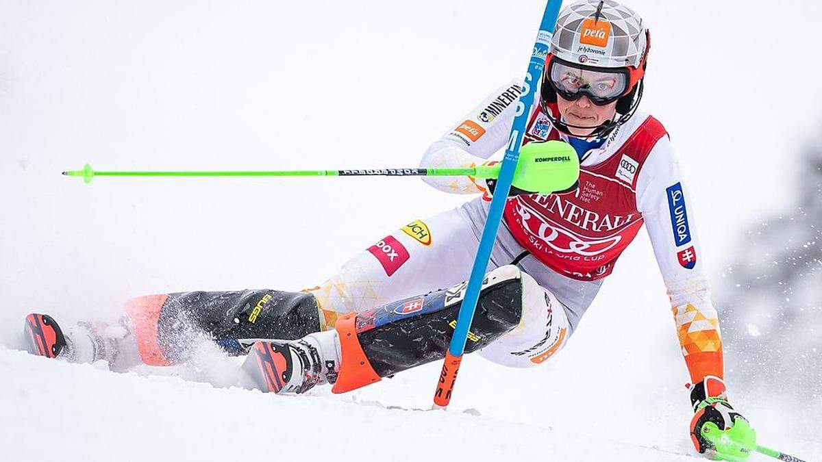 Petra Vlhova fuhr zum fünften Slalom-Sieg in dieser Saison 
