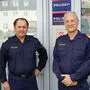Leiter des Einsatz- und Verkehrsreferats Robert Zapfl und Bezirkspolizeikommandant Walter Andrä