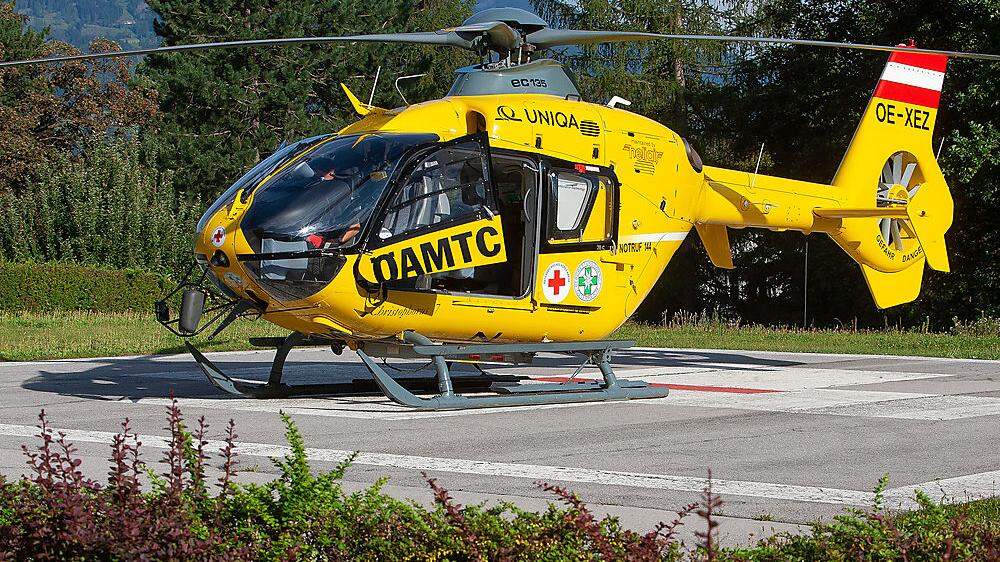 Der Schwerverletzte wurde ins Klinikum Klagenfurt geflogen