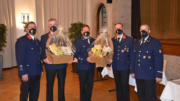 Kommandant Stellvertreter Stefan Goller, Peter Gritzner, Andreas Stallhofer, Kommandant Rene Moser, Kassier Bernd Kals