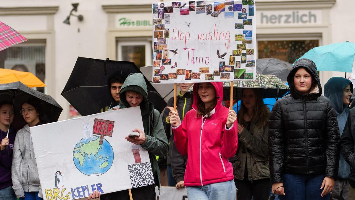 Klimaaktionstag von Fridays for Future am Freitag vor der Nationalratswahl in Graz