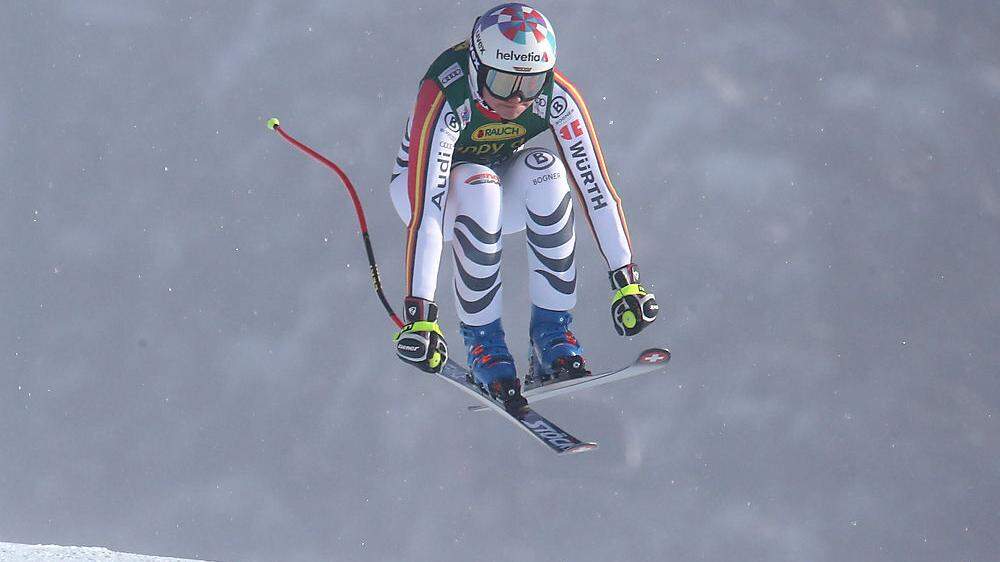 Viktoria Rebensburg auf dem Weg zu ihrem 18. Weltcupsieg