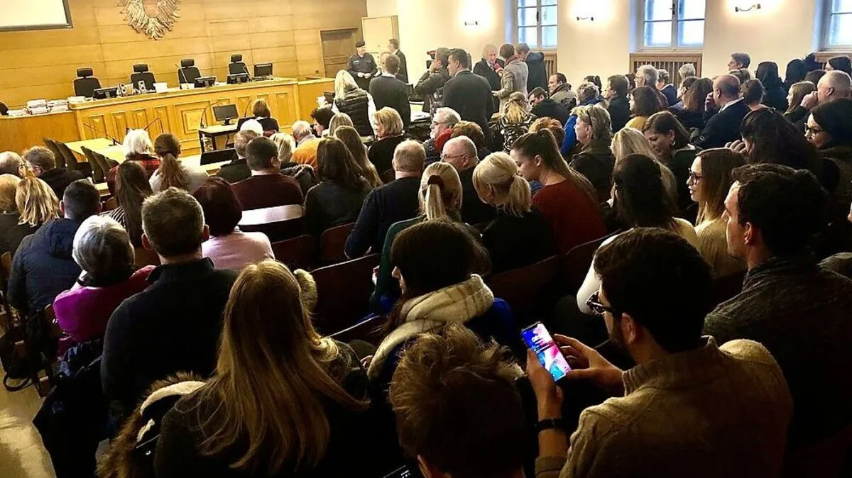 Enormes Zuseherinteresse am zweiten Prozesstag  