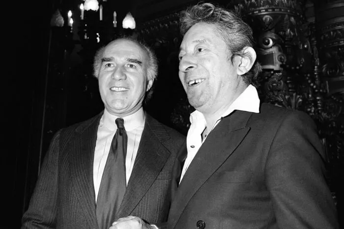 Er war ein Großer seine Zunft und kannte alle Größen: Michel Piccoli hier mit Sänger Serge Gainsbourg.