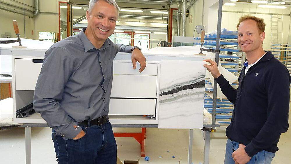 Kai Dittmar, Geschäftsführer der Metrica GmbH & Co. KG sowie Markus Mandler verfolgen große Pläne für das Greifenburger Werk 