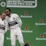 Bild mit Symbolcharakter: Valtteri Bottas, Lewis Hamilton und Sebastian Vettel